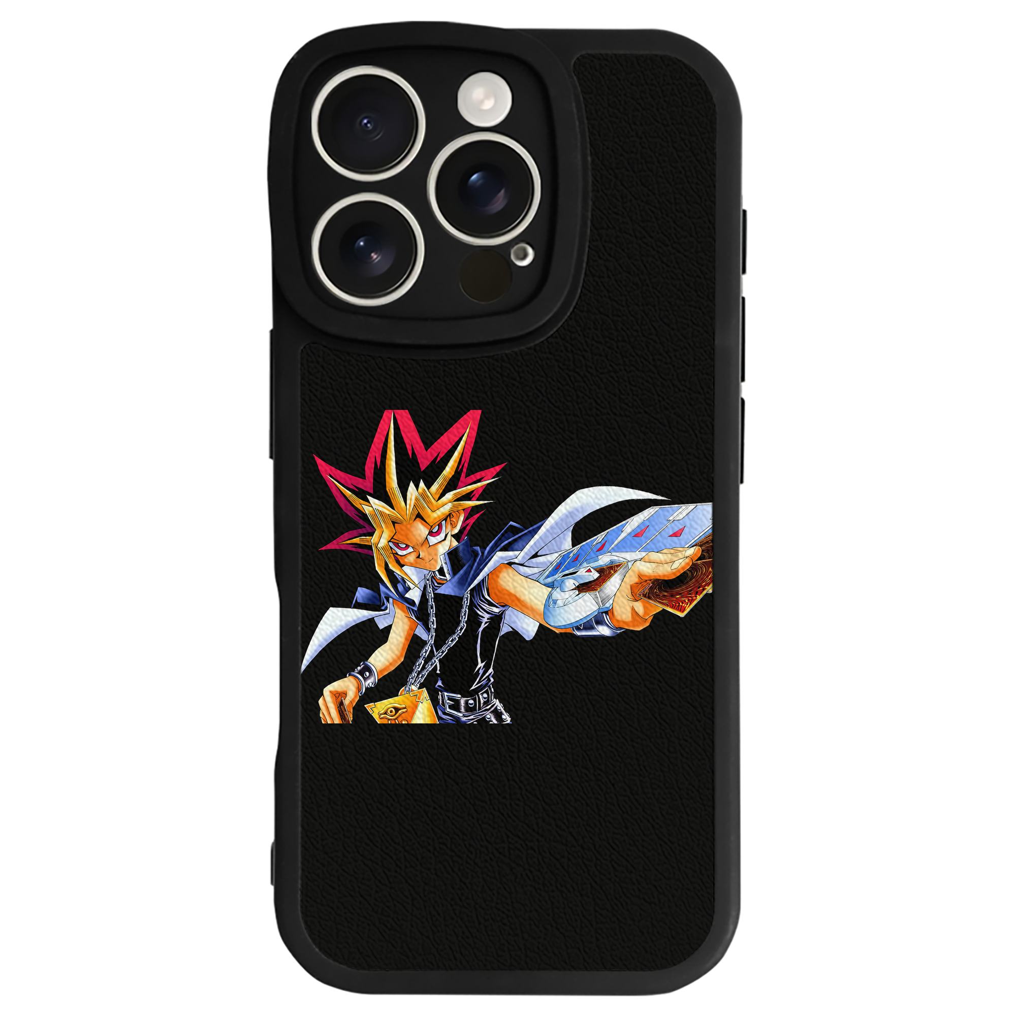 遊☆戯☆王 Yu-Gi-Oh! 【iPhone 16シリーズ対応】シリコンスマホケース（レザー調） 材質：シリコン